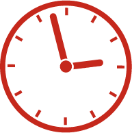 icon red clock